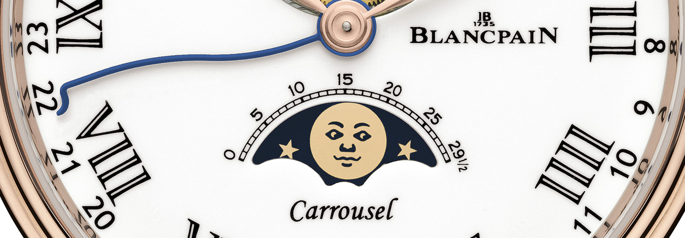 Blancpain Villeret Carrousel Phases de Lune detalle