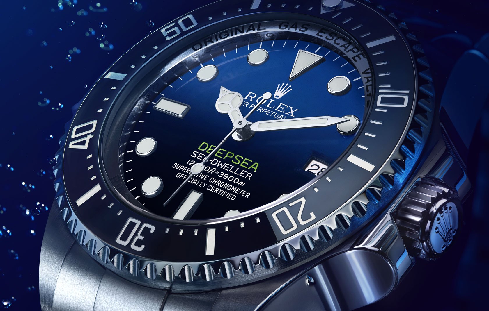 Rolex Deepsea D-blue perfil