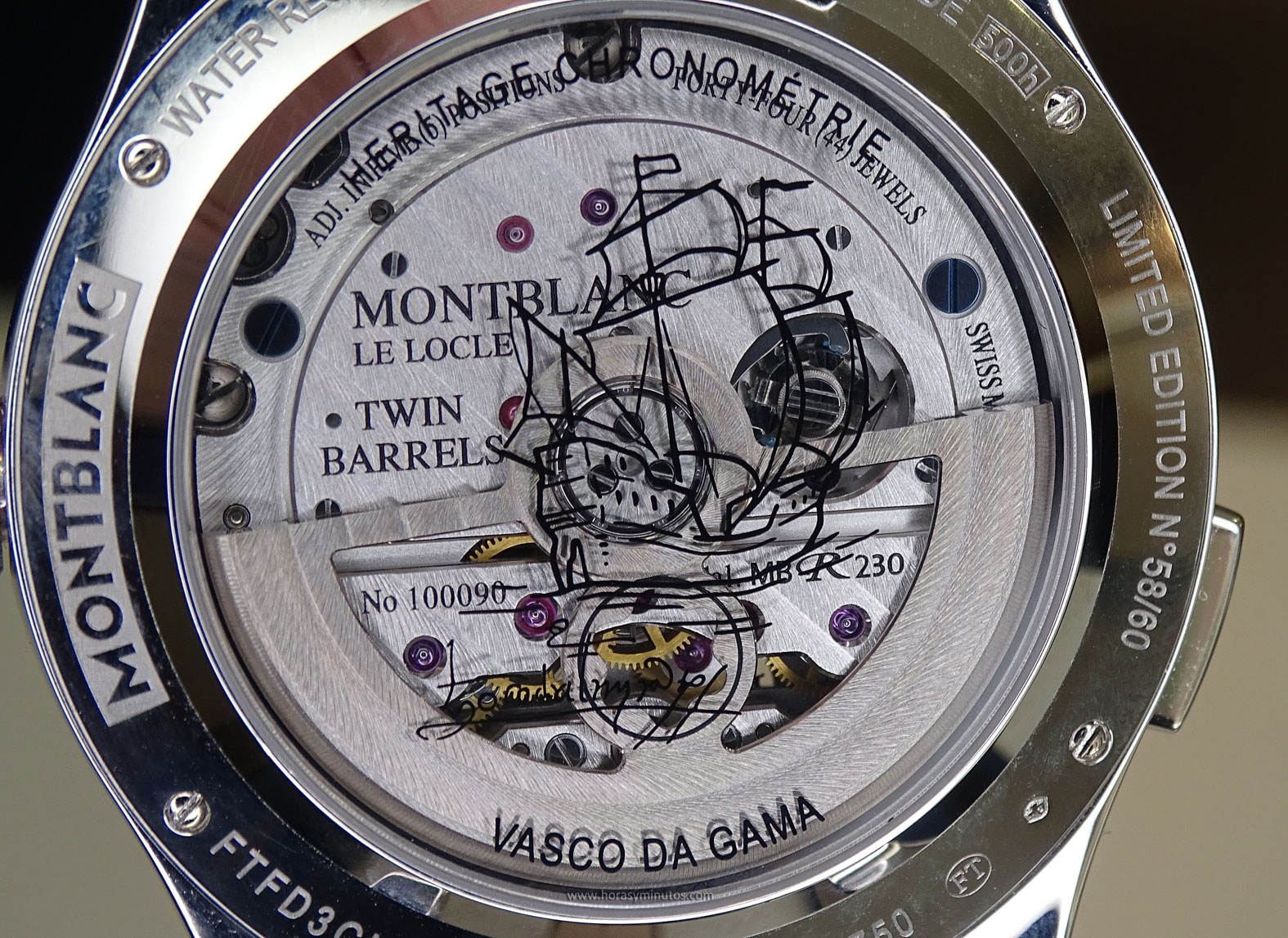 Montblanc chronograph exotourbillon vasco da gama - calibre