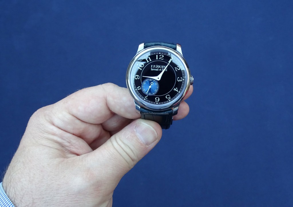En La Mu eca F P Journe Chronom tre Bleu Horas Y Minutos