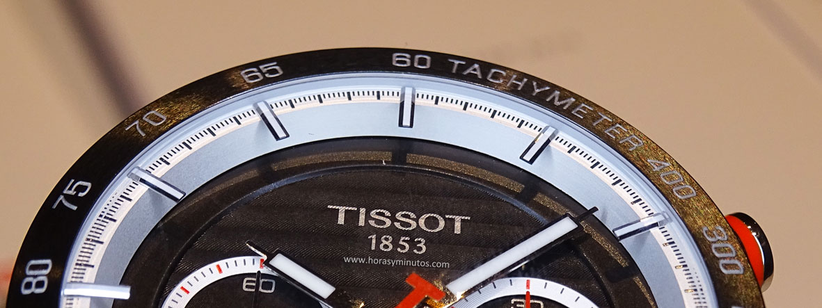 Tissot PRS 516 Automatic Chronograph - detalle de la esfera