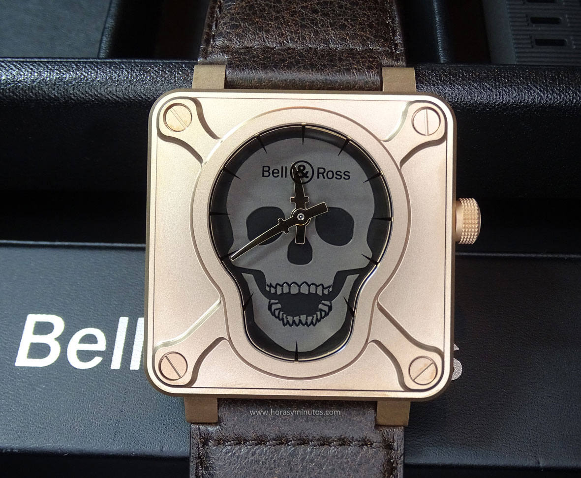 Bell and Ross BR 01 Skull Bronze frontal