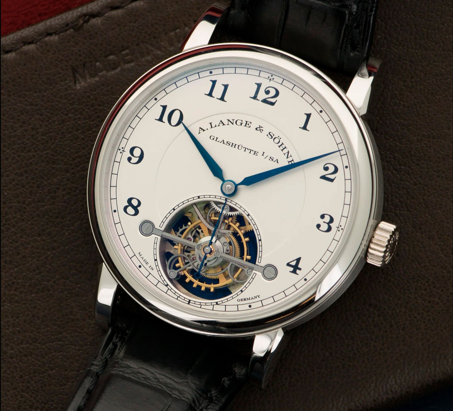 A Lange Söhne 1815 Tourbillon esmalte blanco