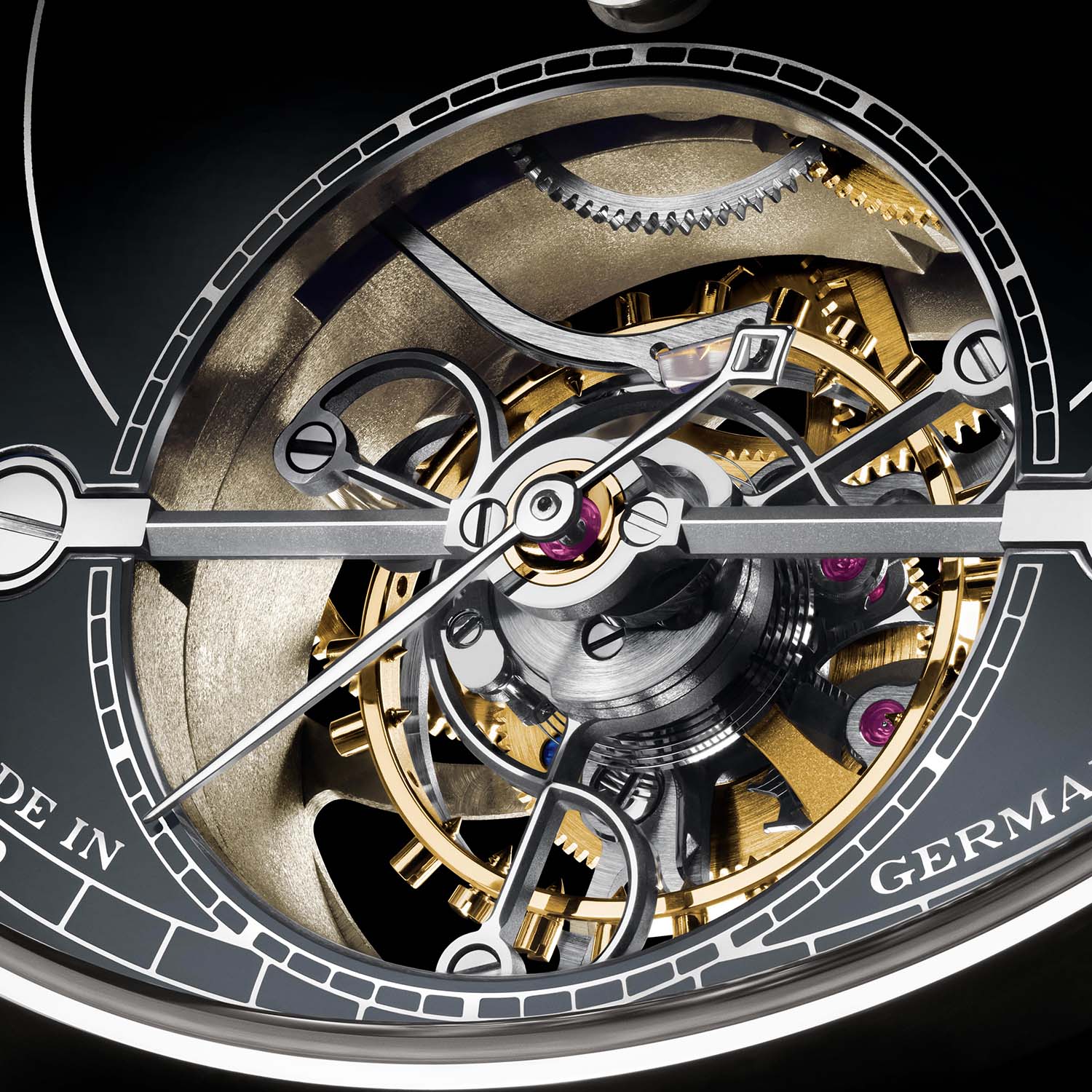 Detalle del tourbillon del A. Lange & Söhne 1815 Tourbillon