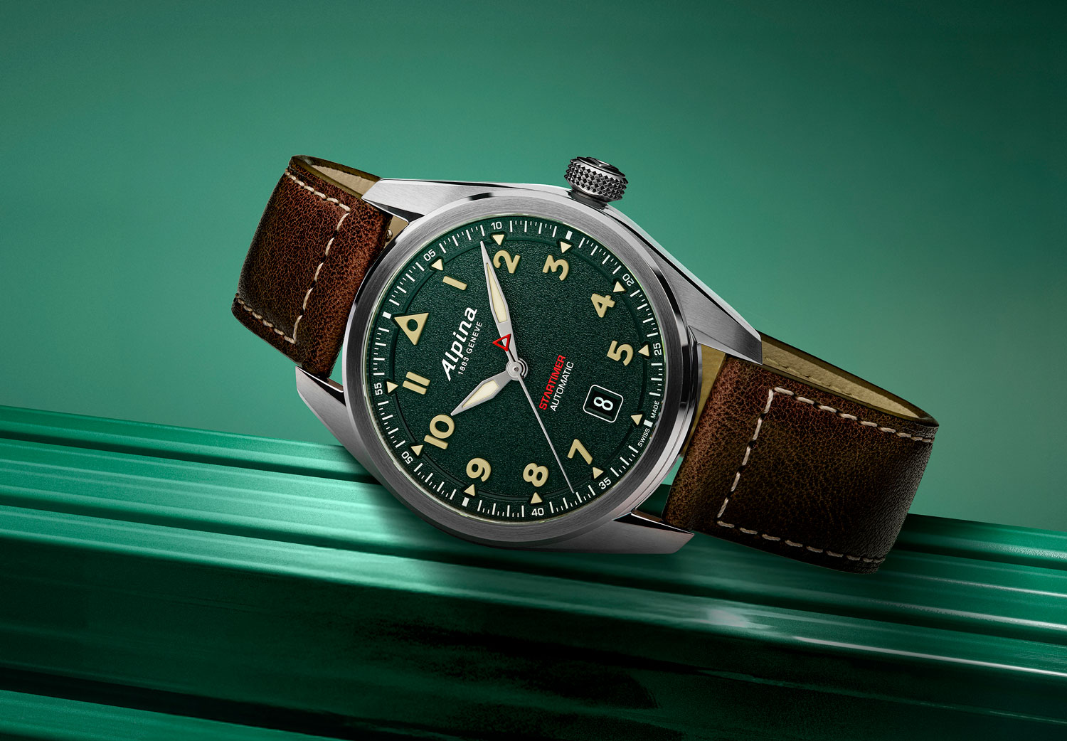 Alpina Startimer Pilot Automatic verde