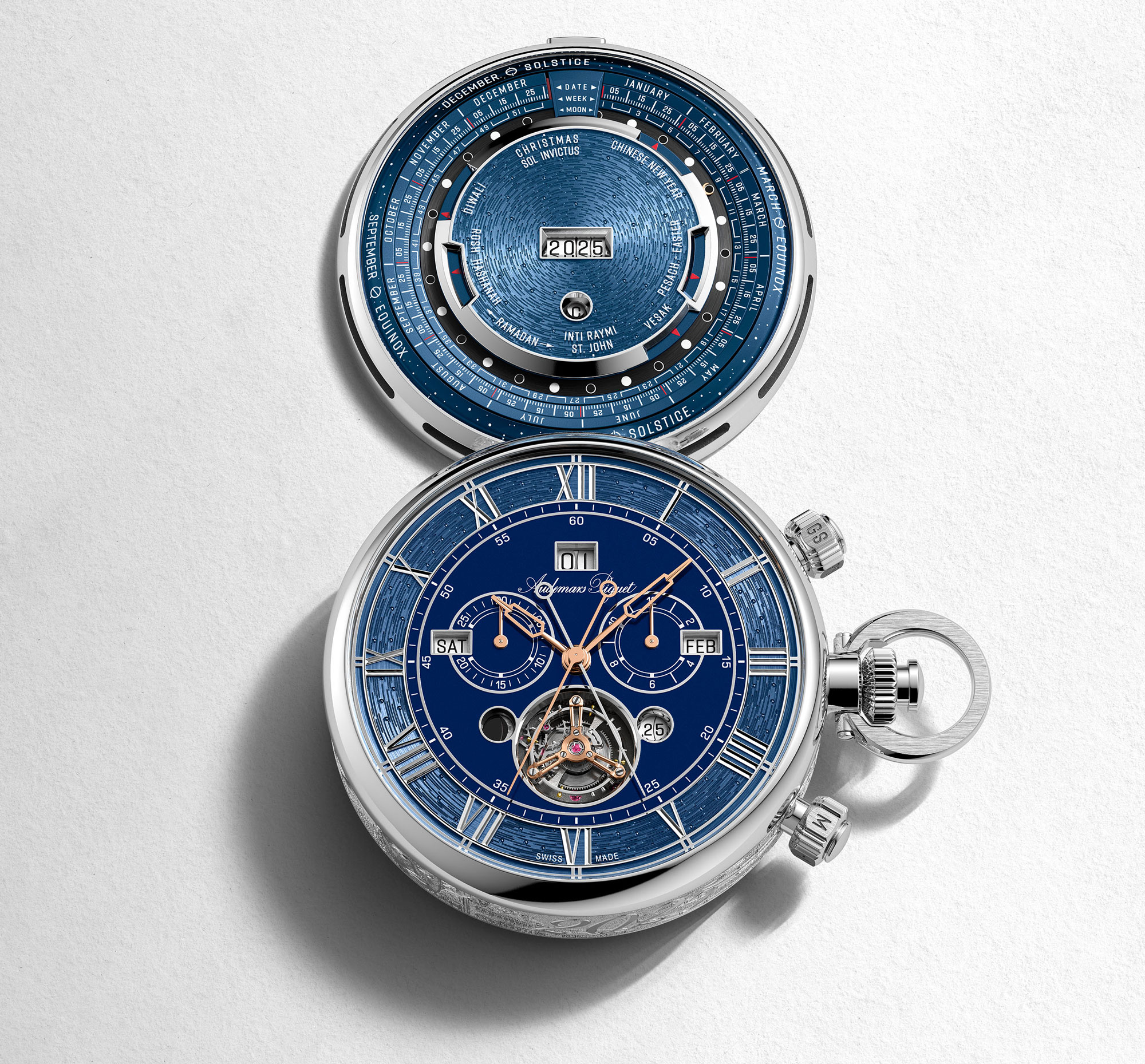 El Audemars Piguet 150 Heritage Pocket Watch , abierto