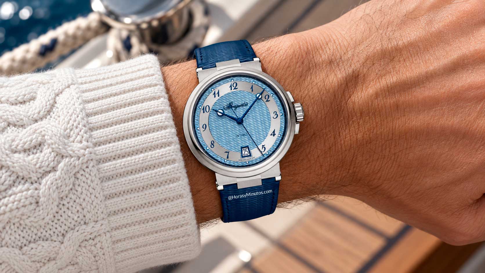 Breguet Marine 5517 en la muñeca