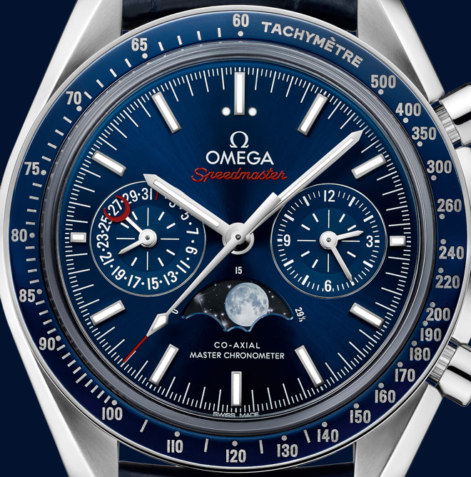 Baseworld-2016-Omega-Speedmaster-Moonphase-Chronograph-Master-Chronometer-esfera-horas-y-minutos