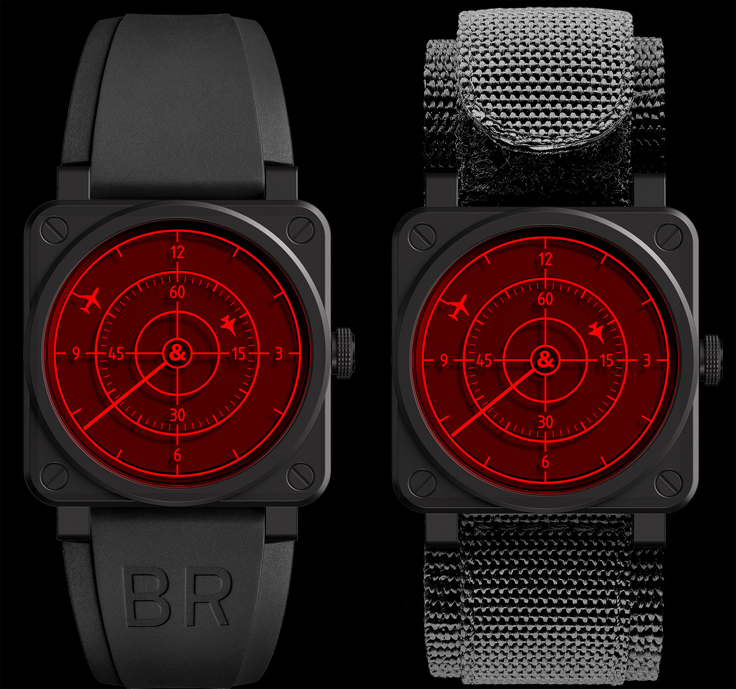 Las dos versiones del Bell & Ross BR 03-92 Red Radar Ceramic