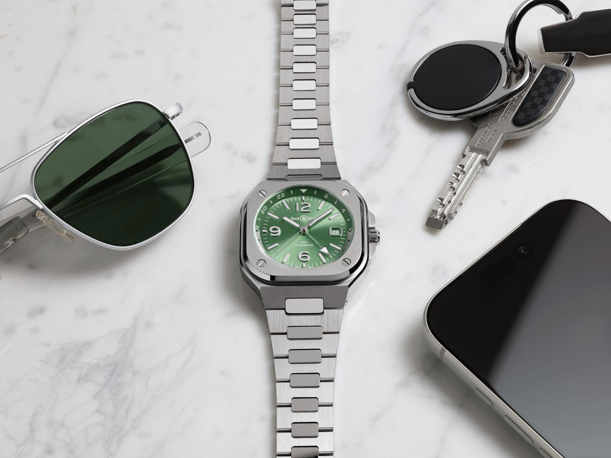 Bell & Ross BR-05 GMT Green Steel con brazalete