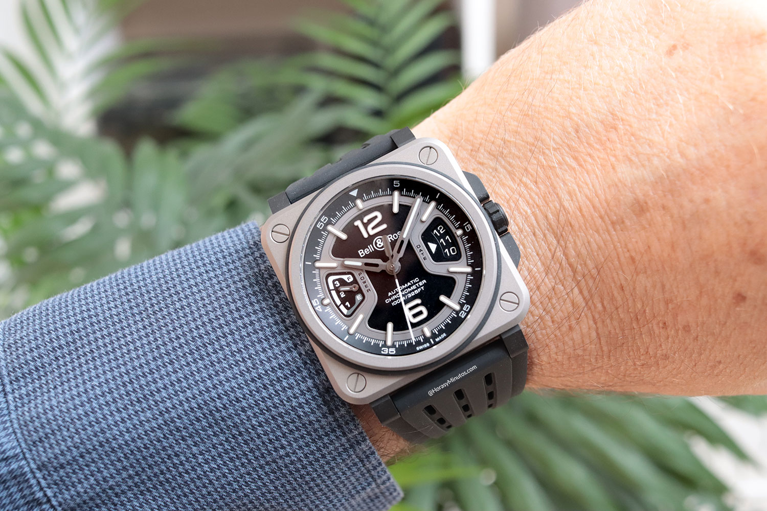 Así queda el Bell & Ross BR-X3 Black Titanium