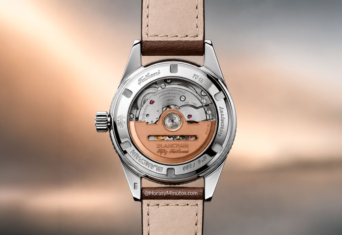 Trasera del Blancpain Bathyscaphe 70th Anniversary