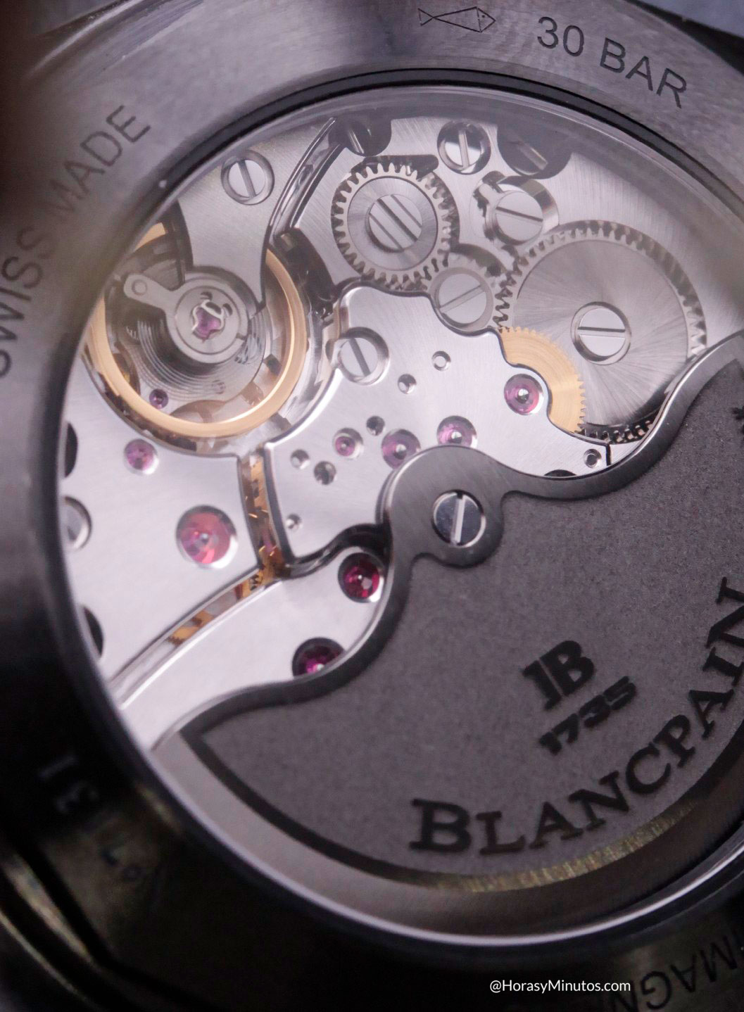 Calibre 1150 del Blancpain Bathyscaphe cerámica