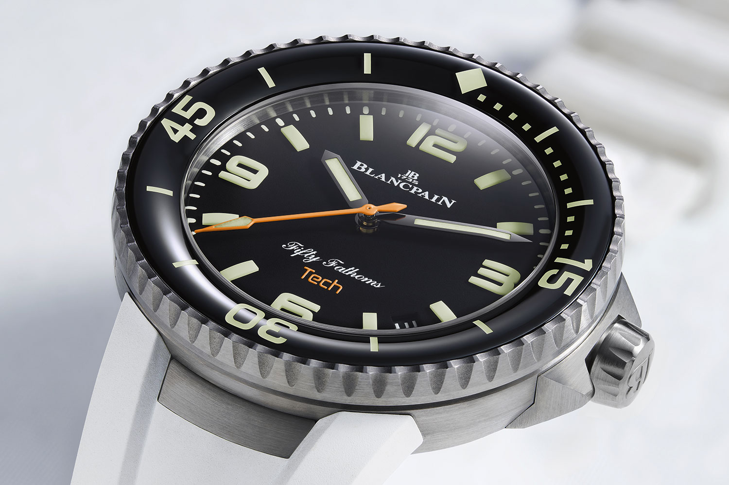 Esfera del Blancpain Fifty Fathoms Tech 45 mm