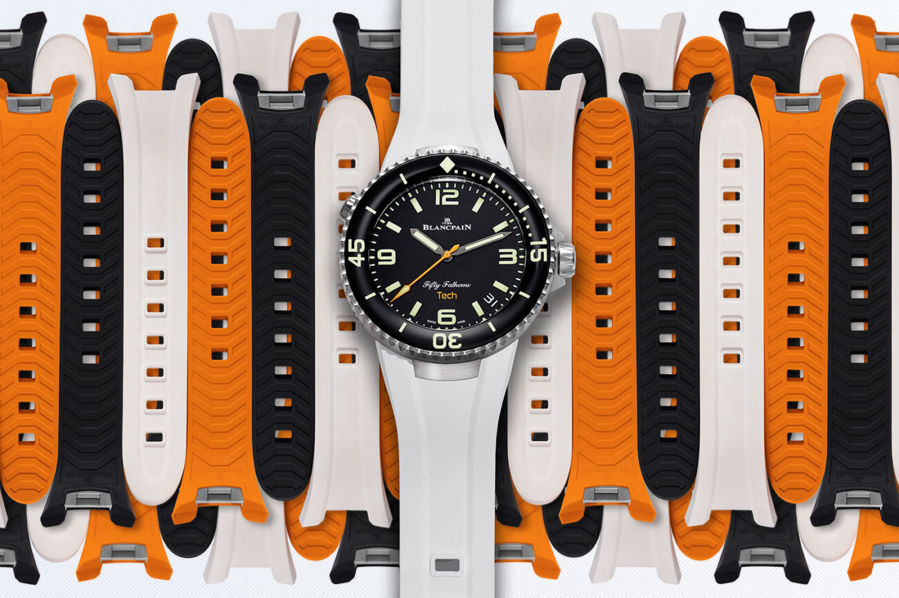 El Blancpain Fifty Fathoms Tech 45 mm y sus correas