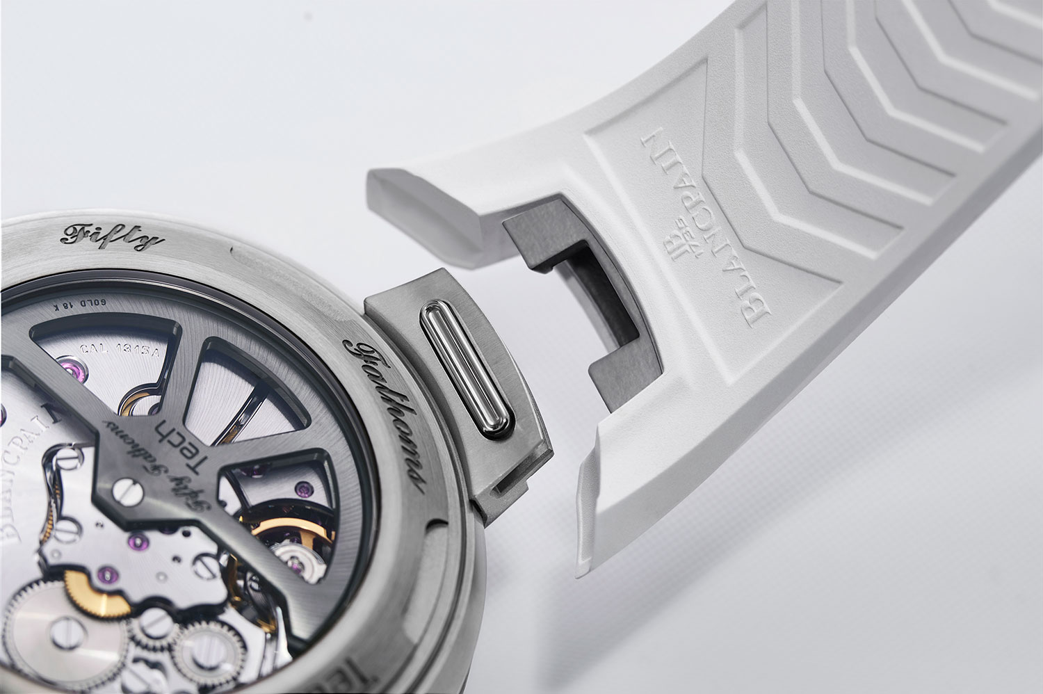 Pulsador de cambio rápido del Blancpain Fifty Fathoms Tech 45 mm
