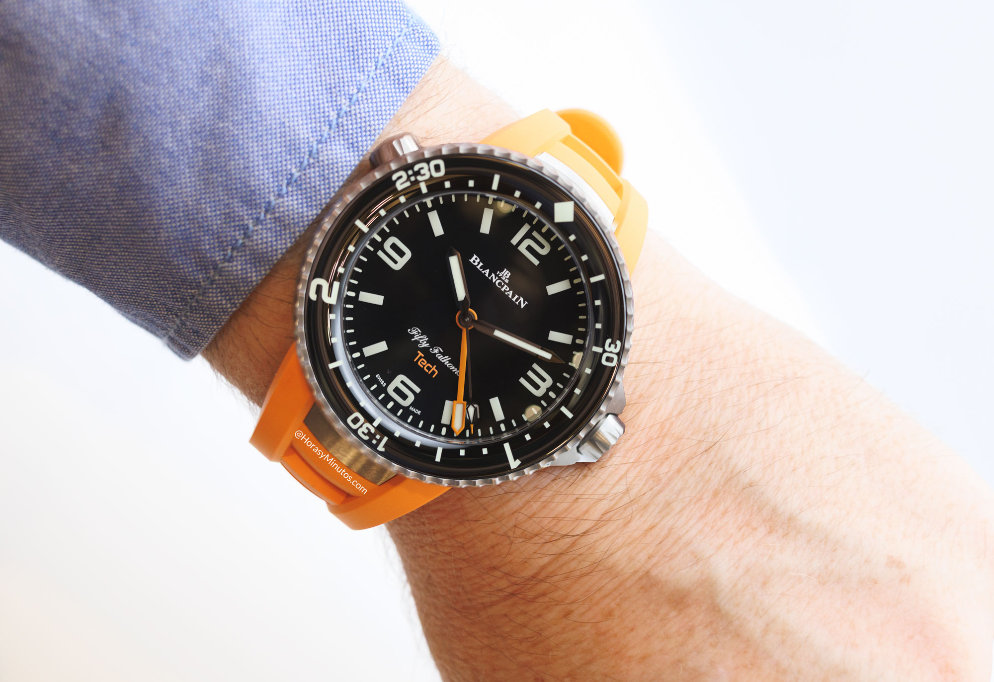 El Blancpain Fifty Fathoms Tech, puesto