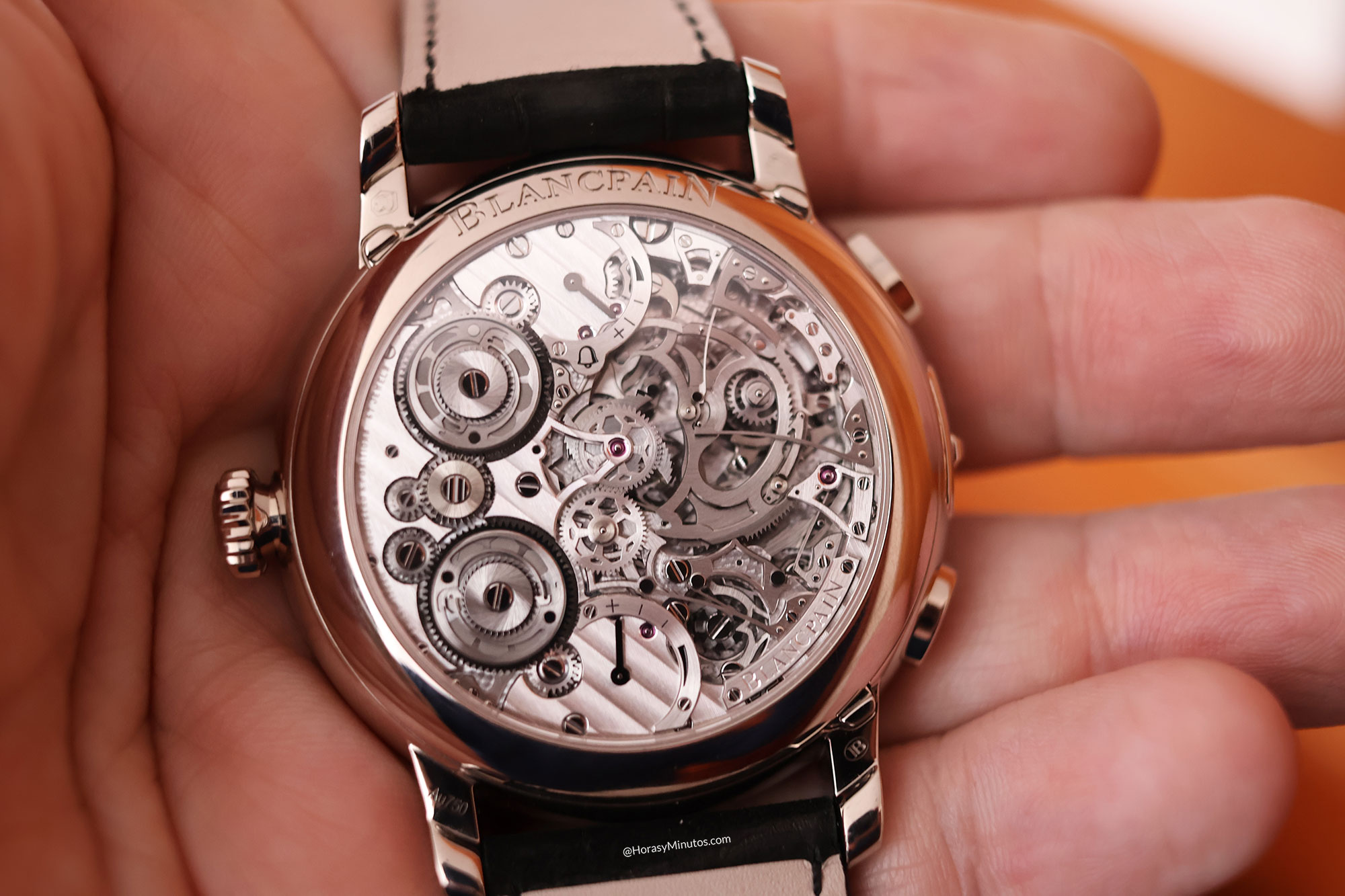 Calibre 15GSQ en el Blancpain Grande Double Sonnerie Oro Blanco