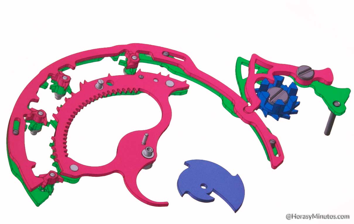 Las piezas de cuartos del Blancpain Grande Double Sonnerie