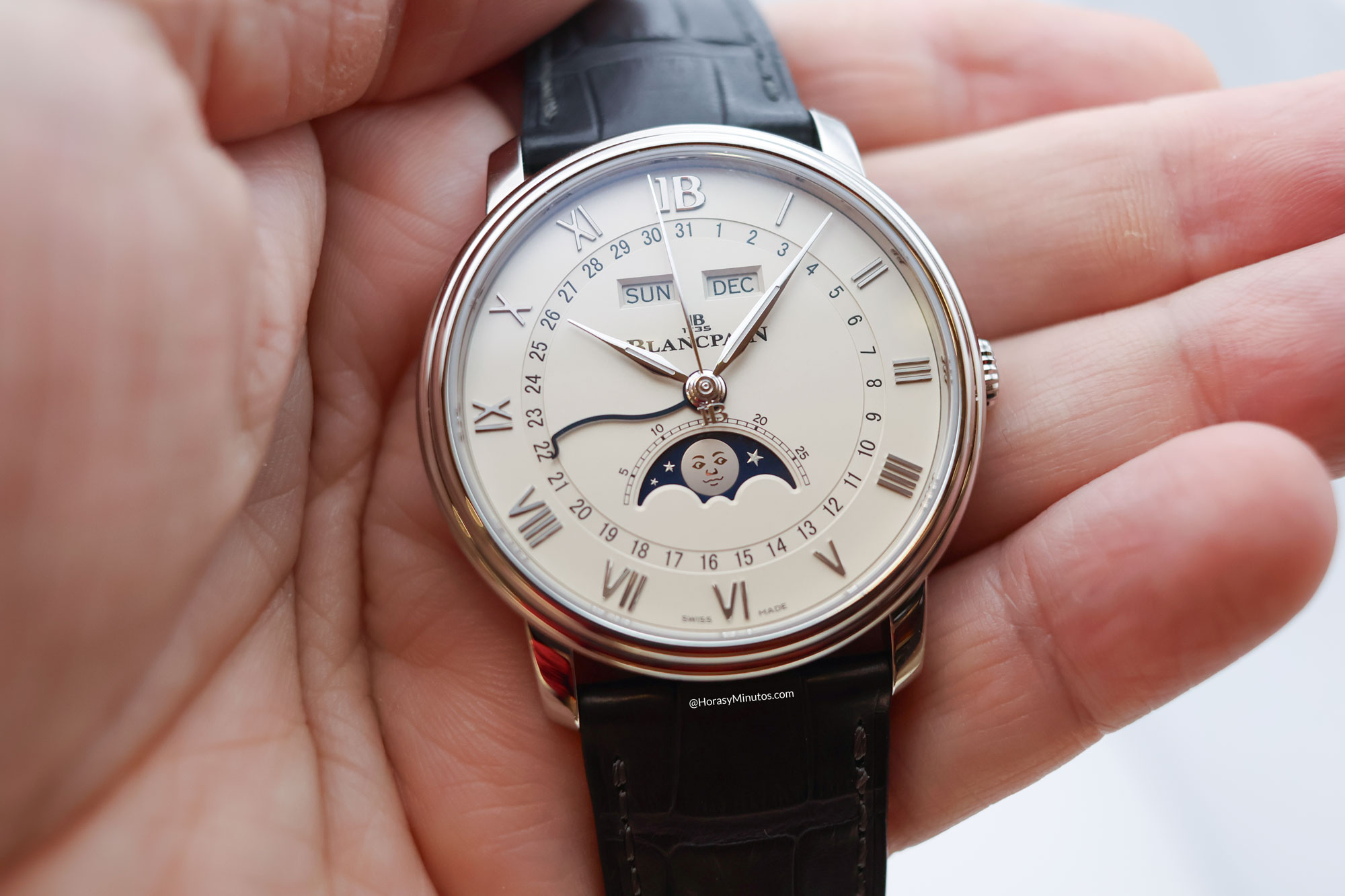 Blancpain Villeret Quantieme Complet Phases de Lune en acero