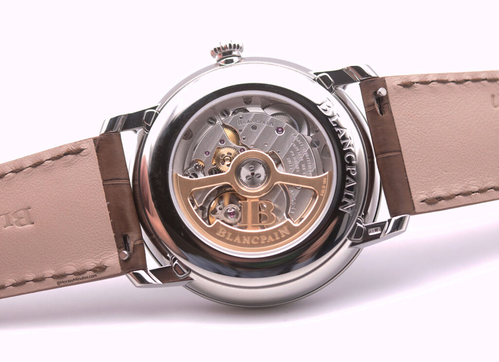 Vista de los pulsadores del Blancpain Villeret Quantieme Phases de Lune