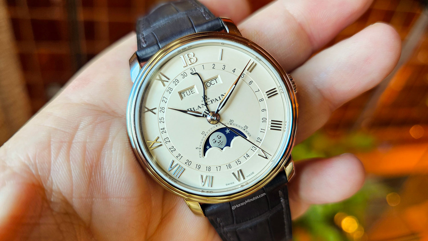 Blancpain Villeret Quantieme Phases de Lune opalina