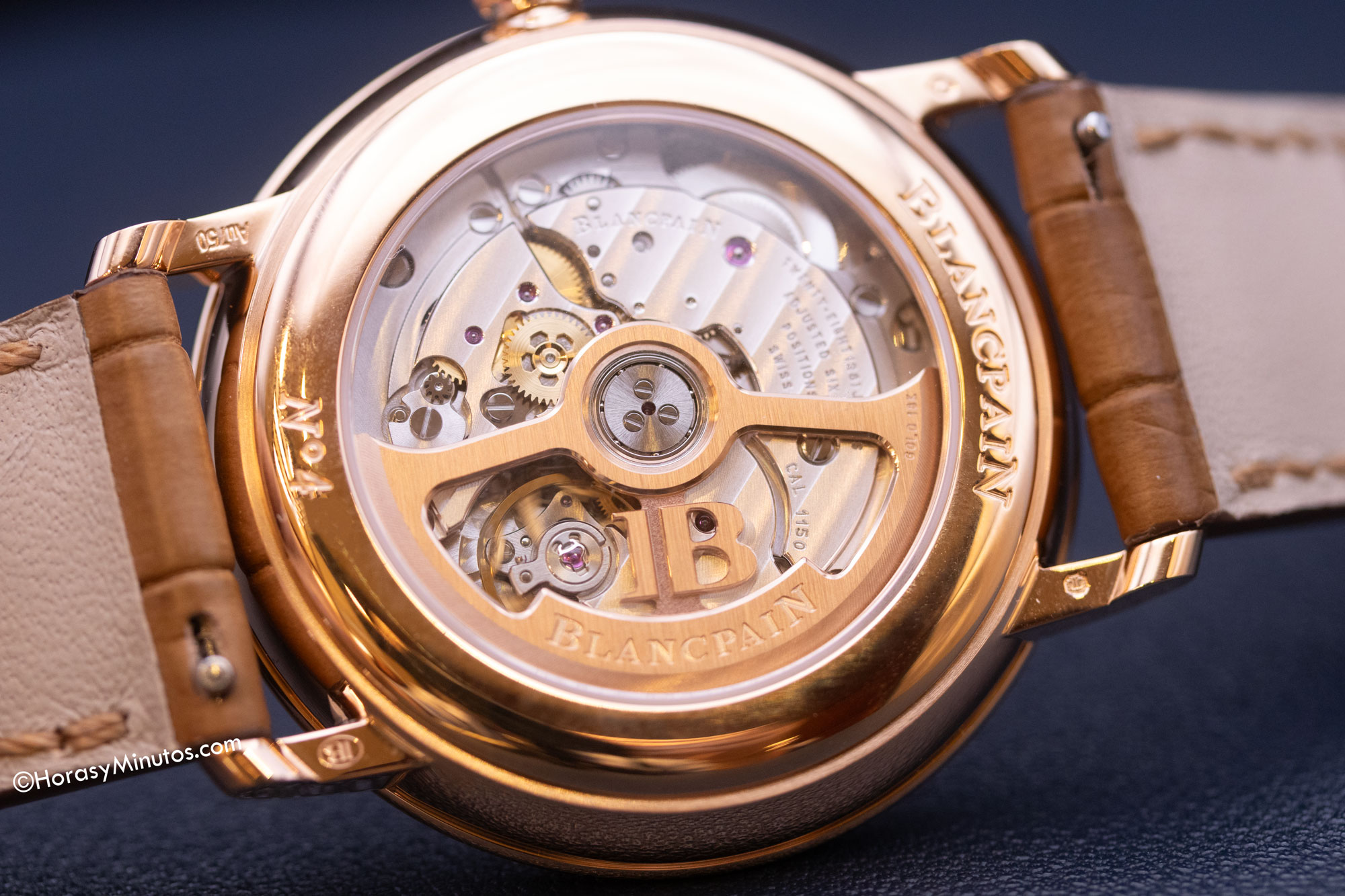 Calibre 1150 del Blancpain Villeret Ultraplate 38 mm