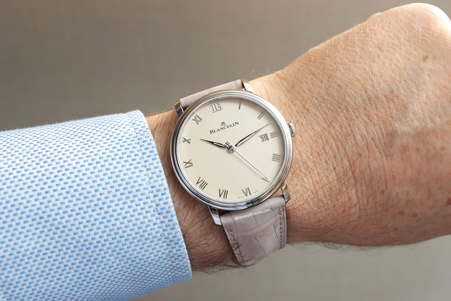 El Blancpain Villeret Ultraplate, en la muñeca