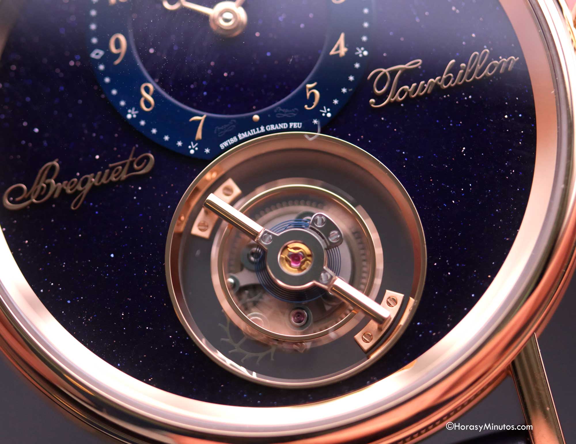 El tourbillon volante del Breguet Classique Tourbillon Sidèral 7255