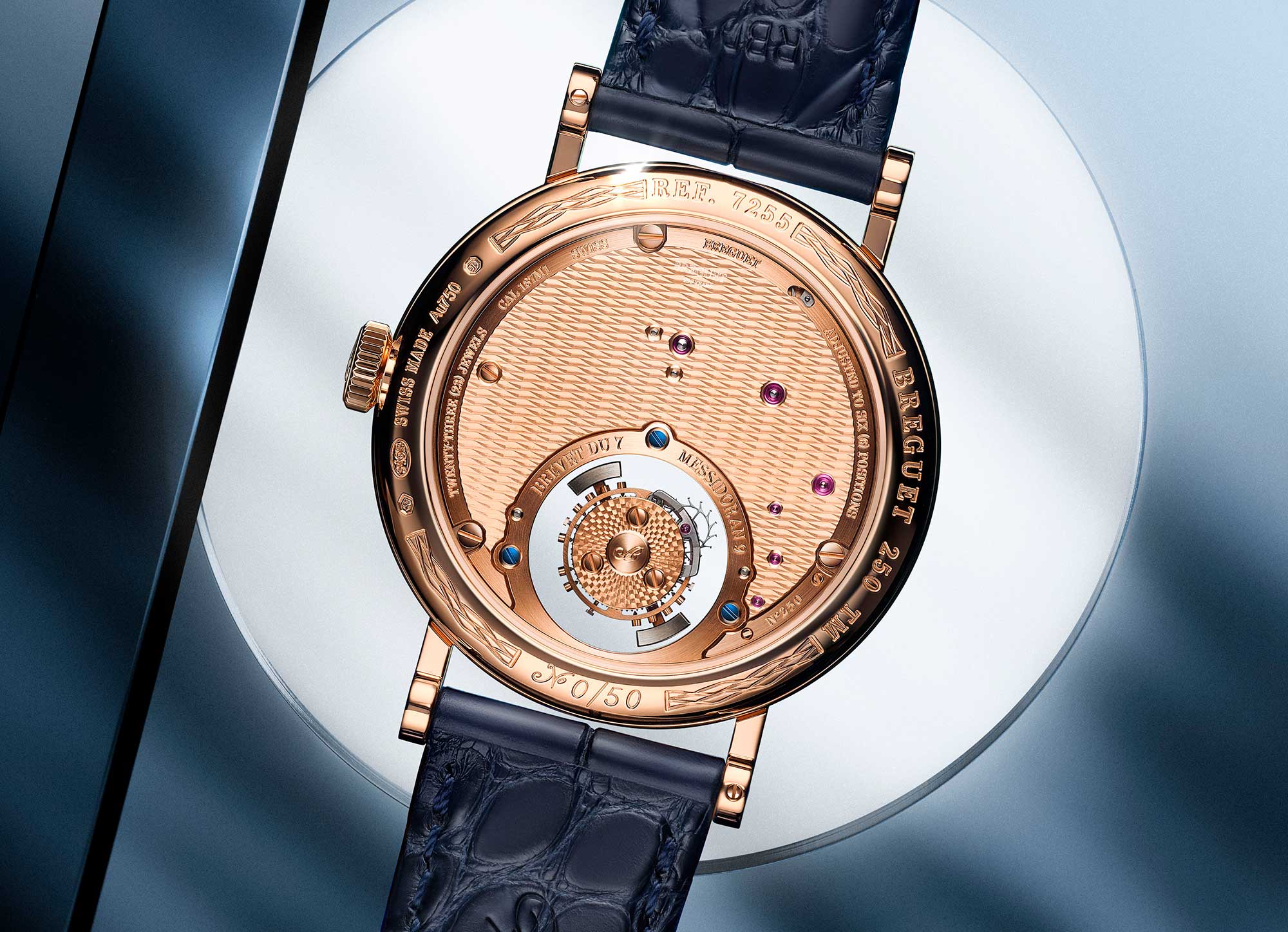 vista trasera del Breguet Classique Tourbillon Sidéral 7255