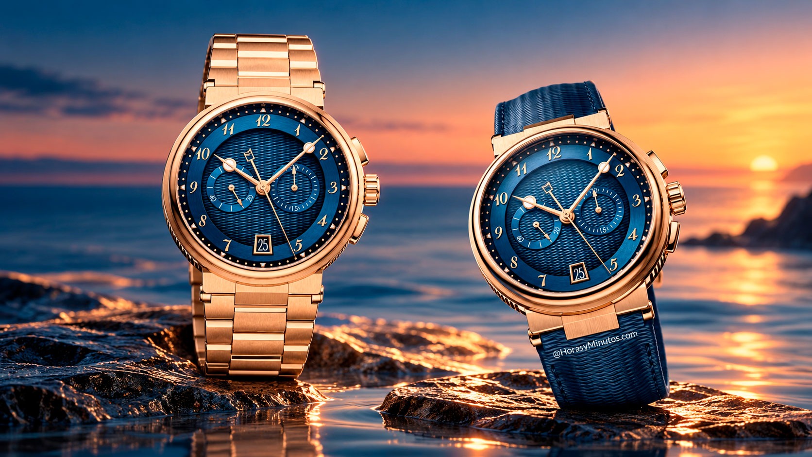 Breguet Marine Chronographe 5527 en oro rosa