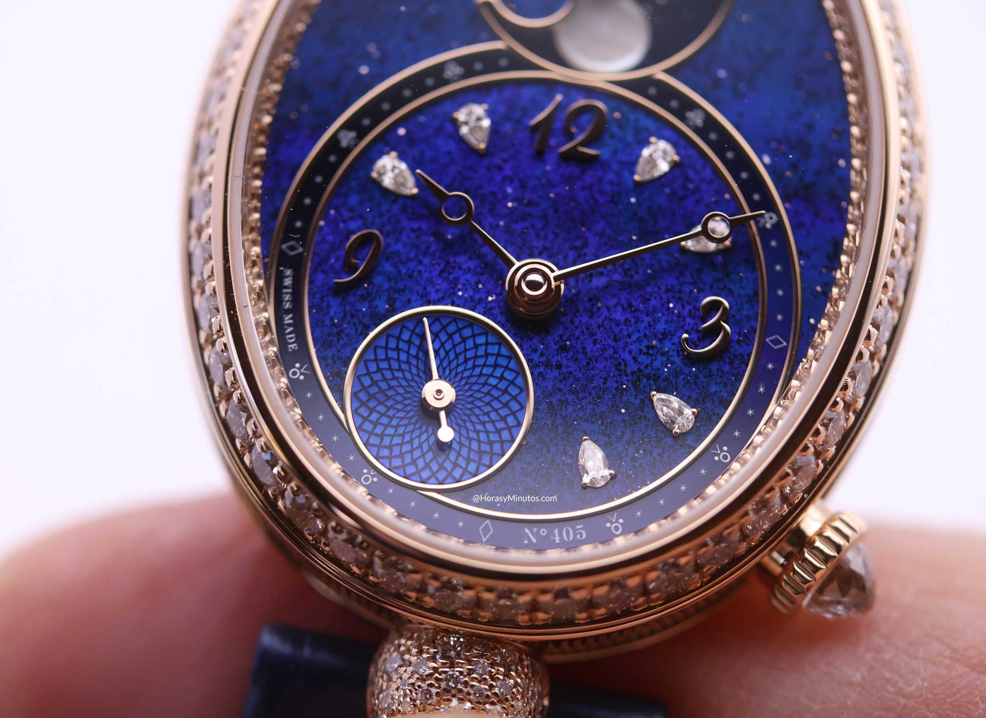 Pequeño segundero del Breguet Reine de Naples Phase de Lune 9935