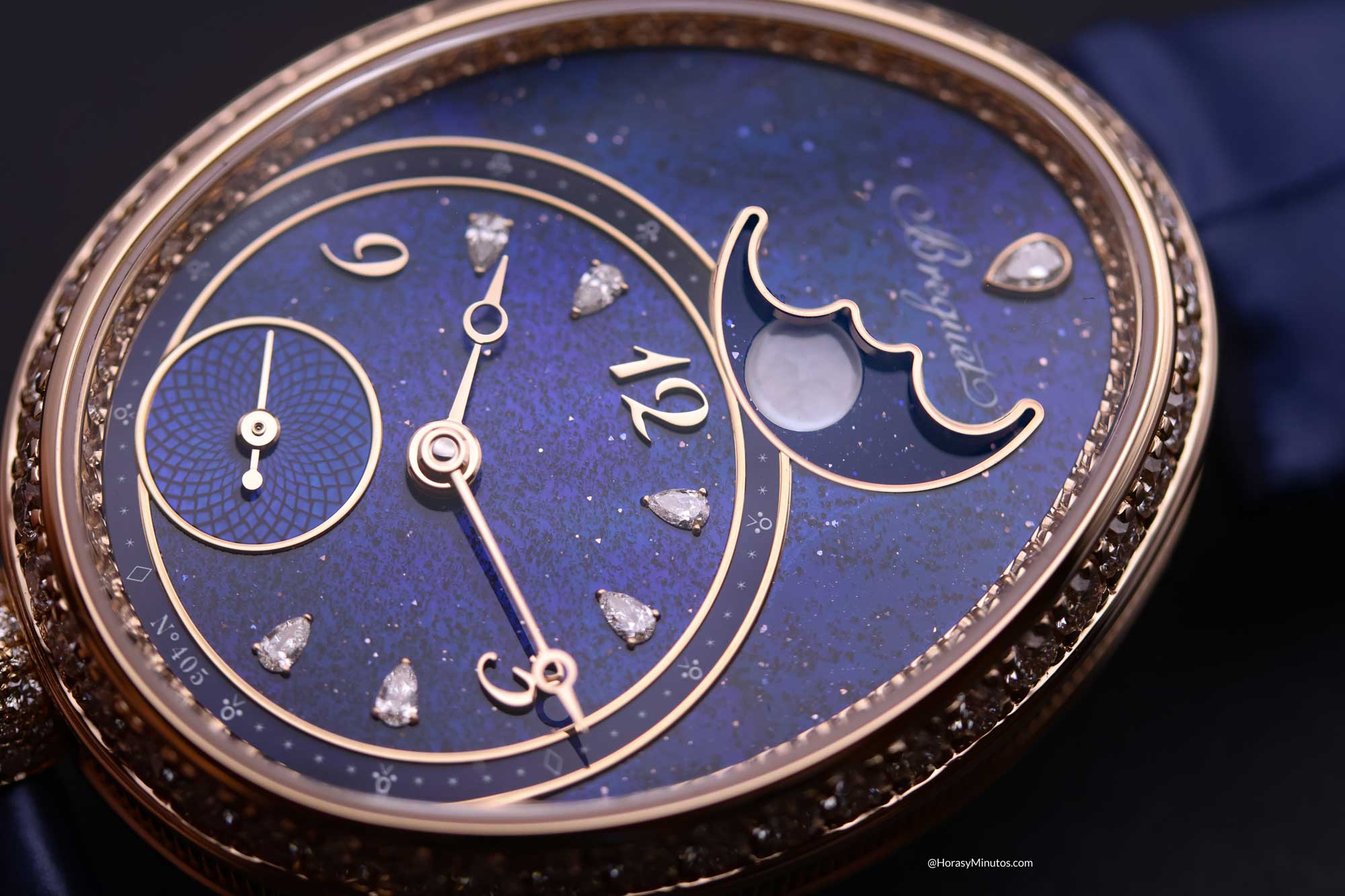 Esfera del Breguet Reine de Naples Phase de Lune 9935