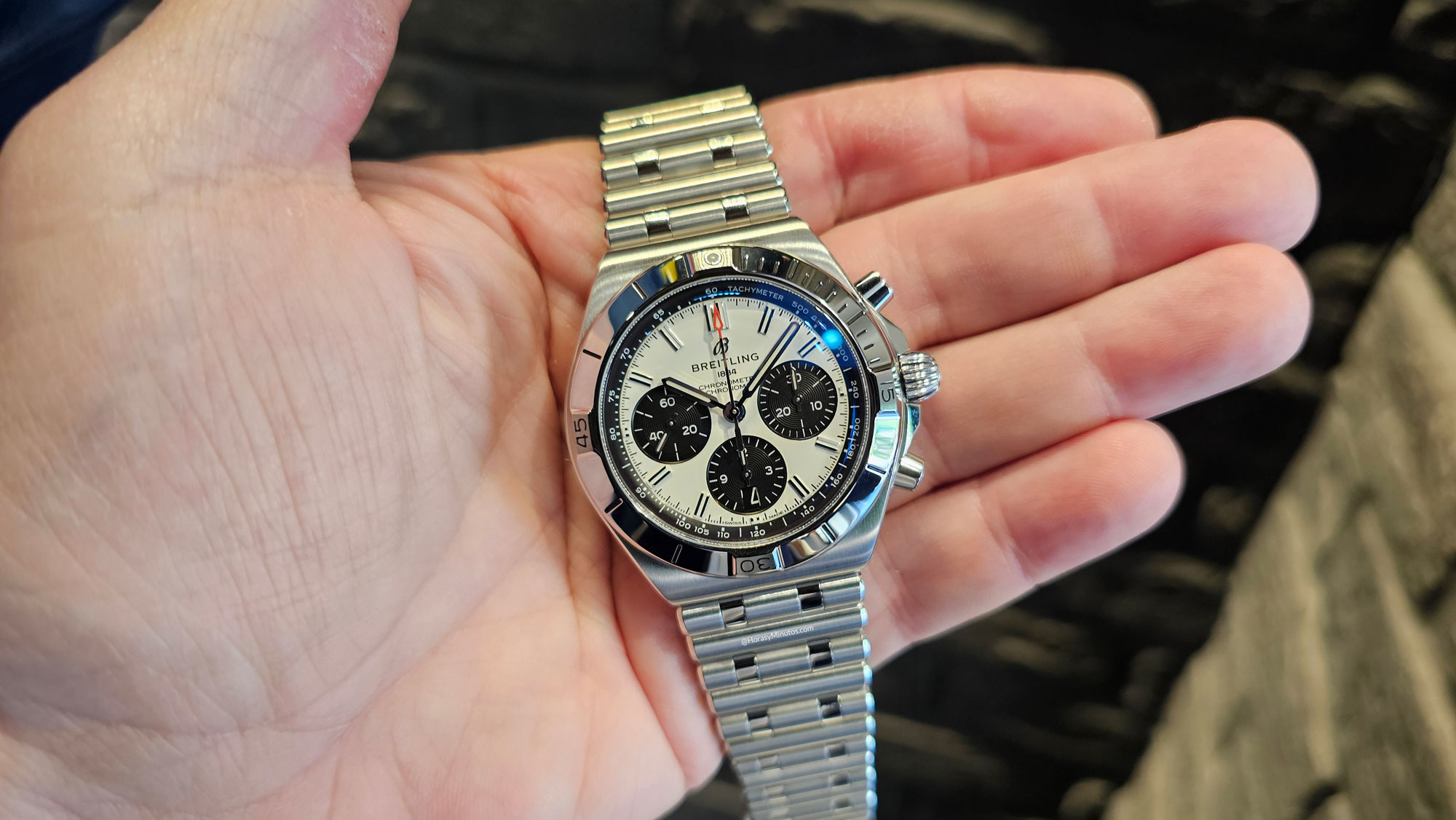 Breitling Chronomat B01 Chronograph 42 esfera blanca
