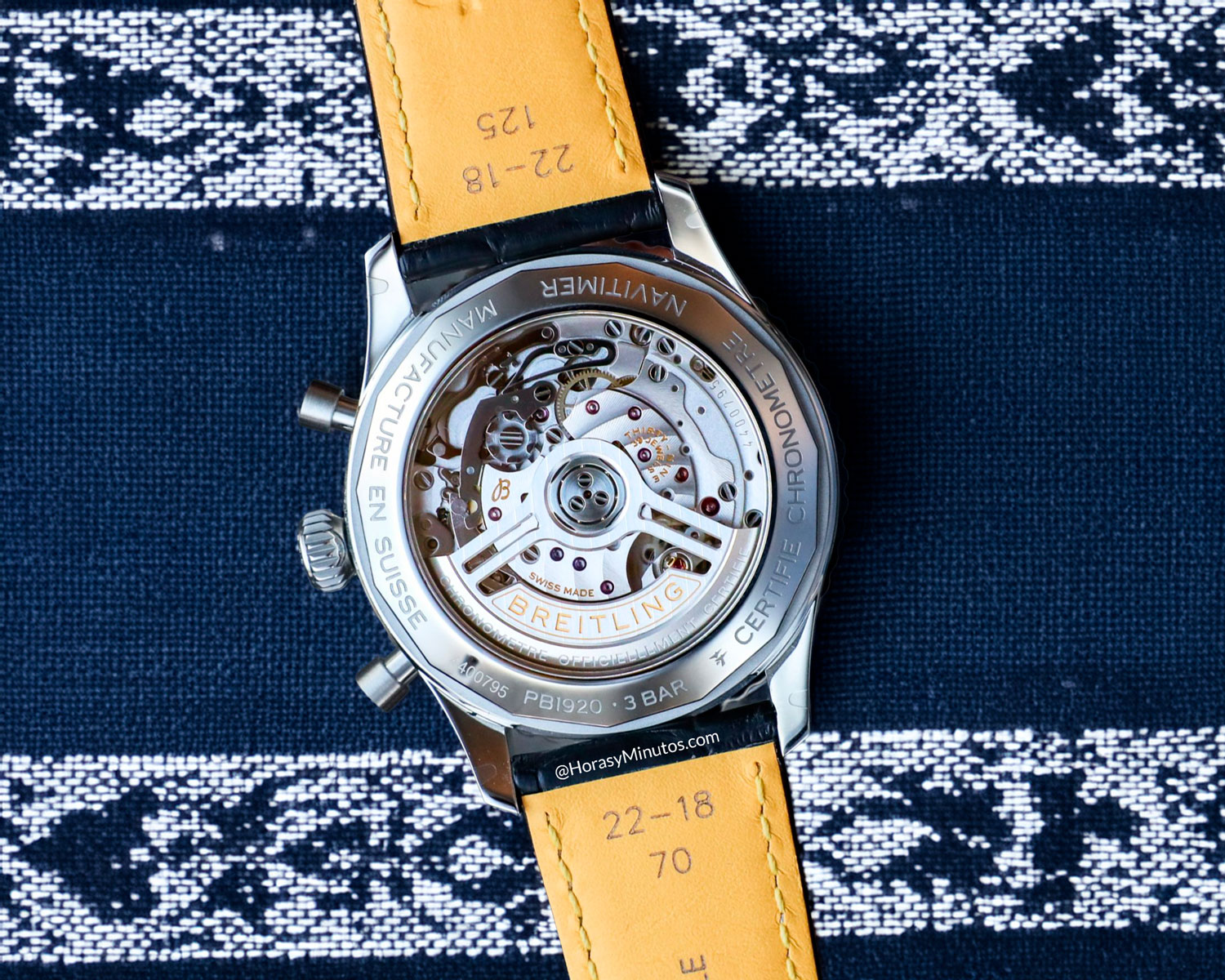 Calibre B19 del Breitling Navitimer B19 Chronograph 43 Perpetual Calendar