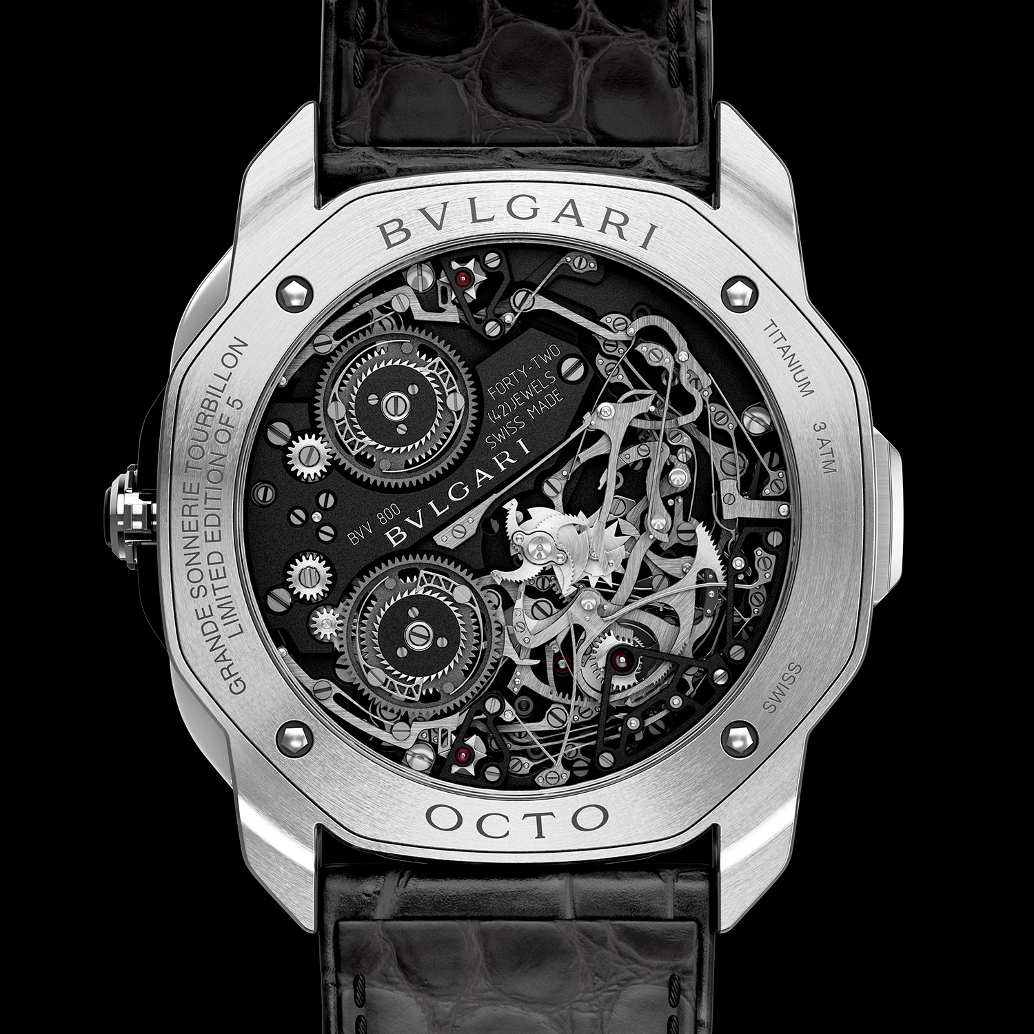 Calibre del Bvlgari Octo Roma Grande Sonnerie Tourbillon