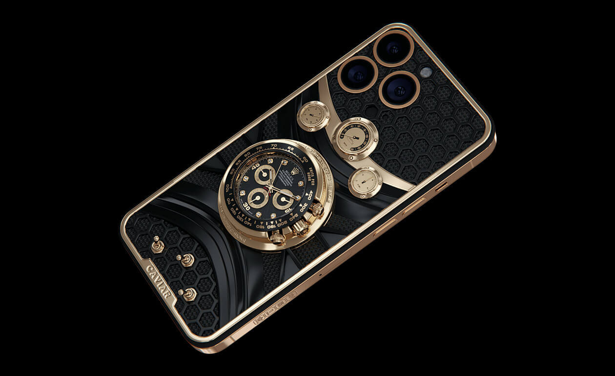 Caviar IPhone 14 con Rolex Daytona