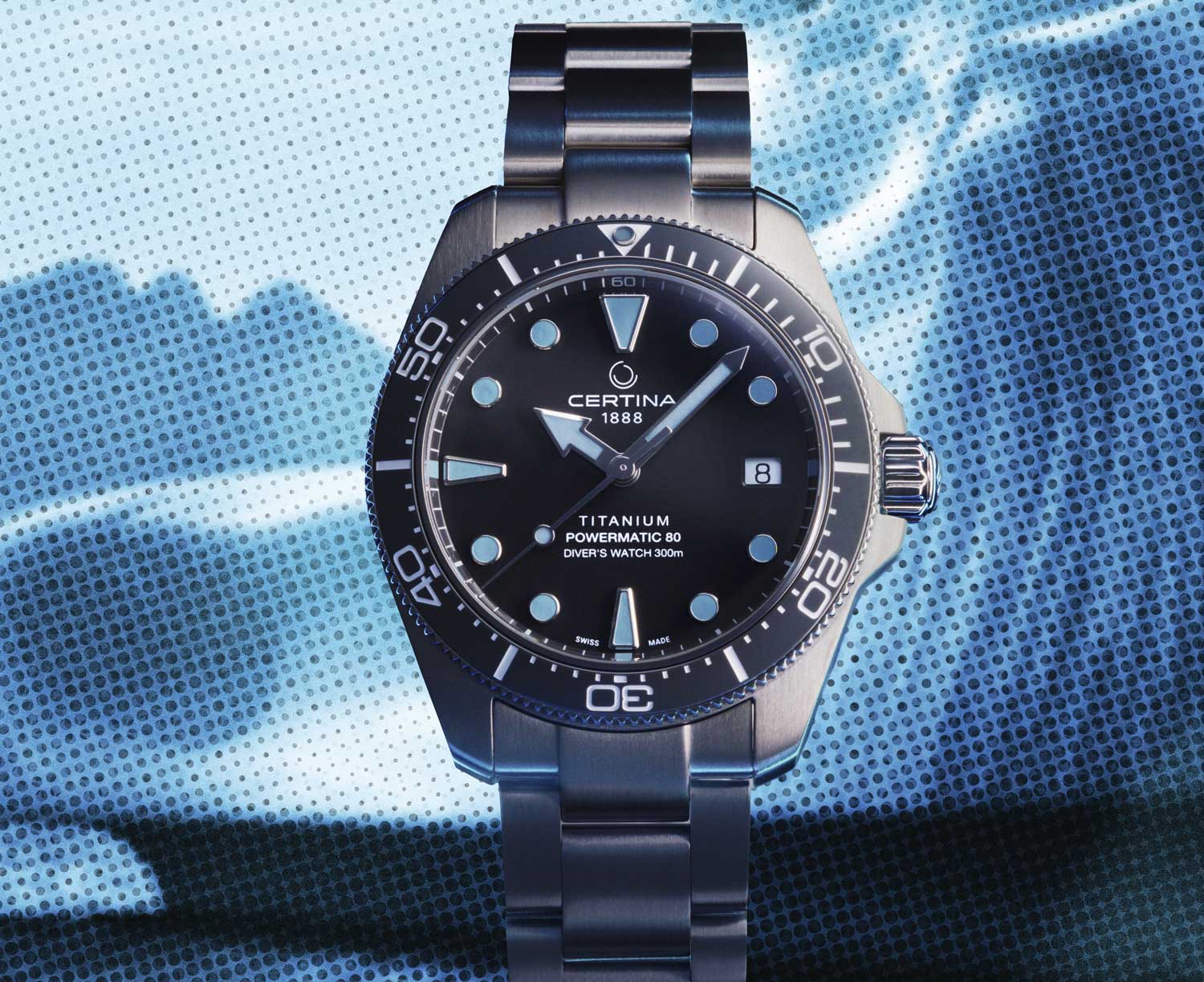 Certina DS Action Diver 38mm Powermatic 80 Titanium esfera gris