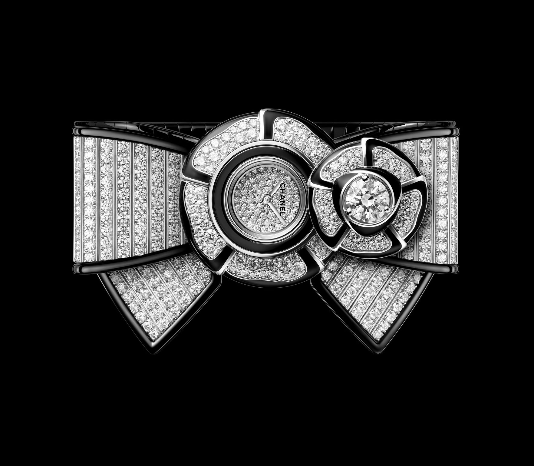 Chanel NOEUD DE CAMÉLIA diamantes engastados