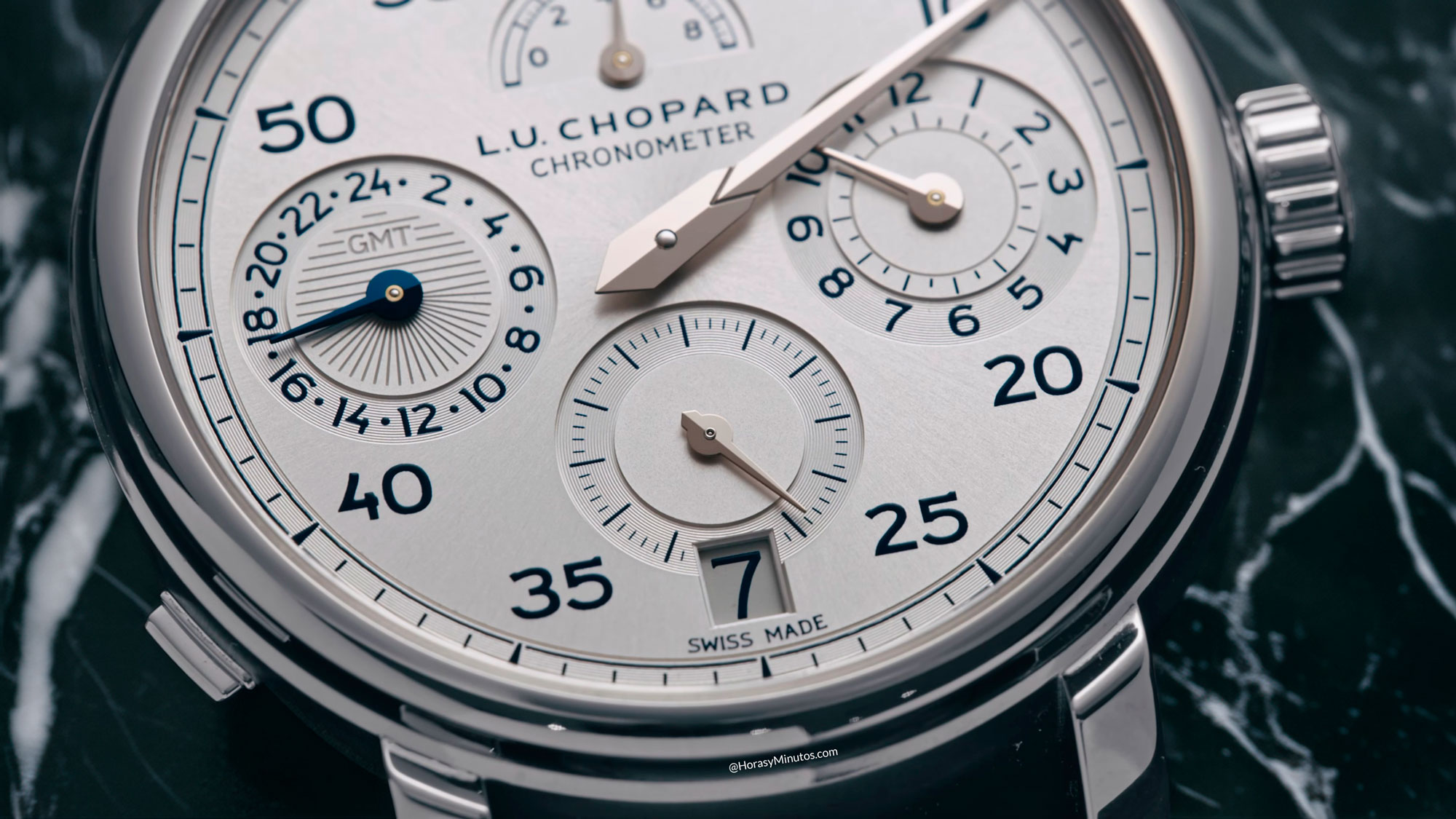 Esfera del Calibre L.U.C 98.02-L del Chopard L.U.C 1963 Heritage Regulator
