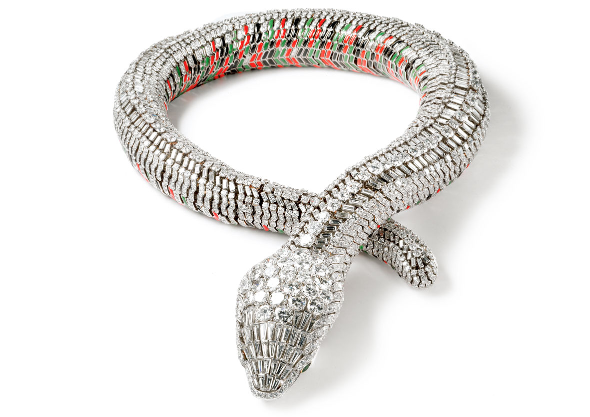 Collar Serpiente Cartier Paris, pedido especial, 1968 María Félix