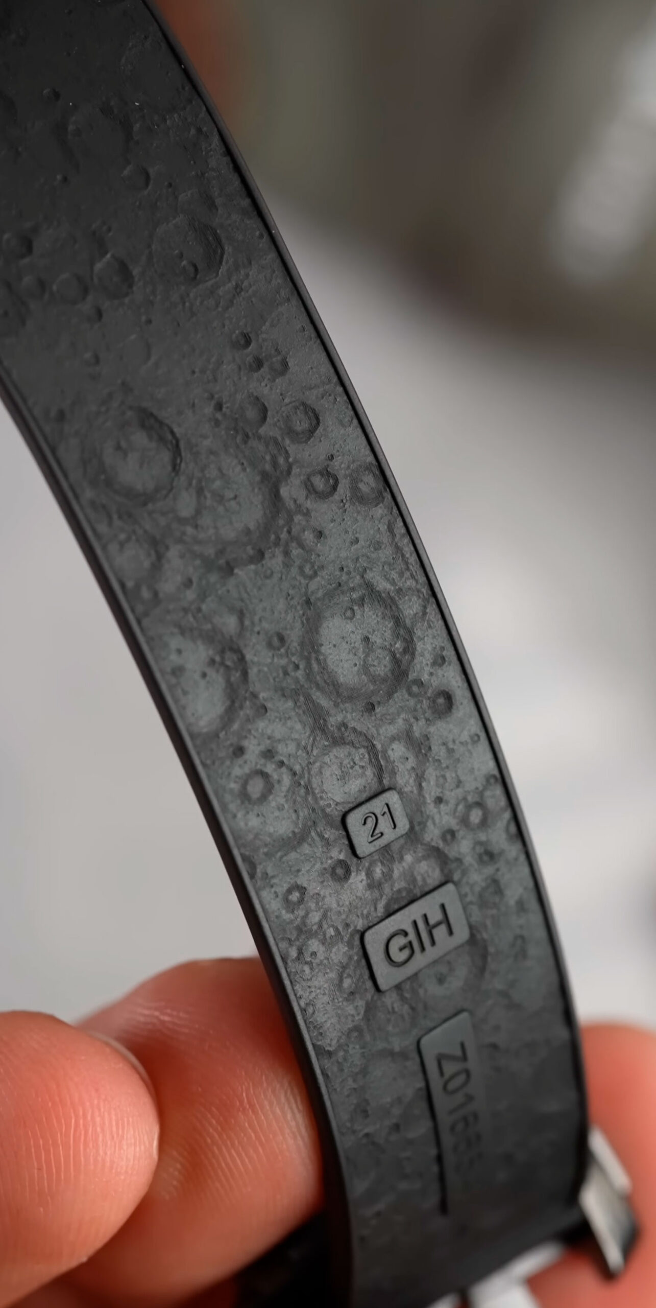 Correa de los Omega Speedmaster Dark Side of the Moon