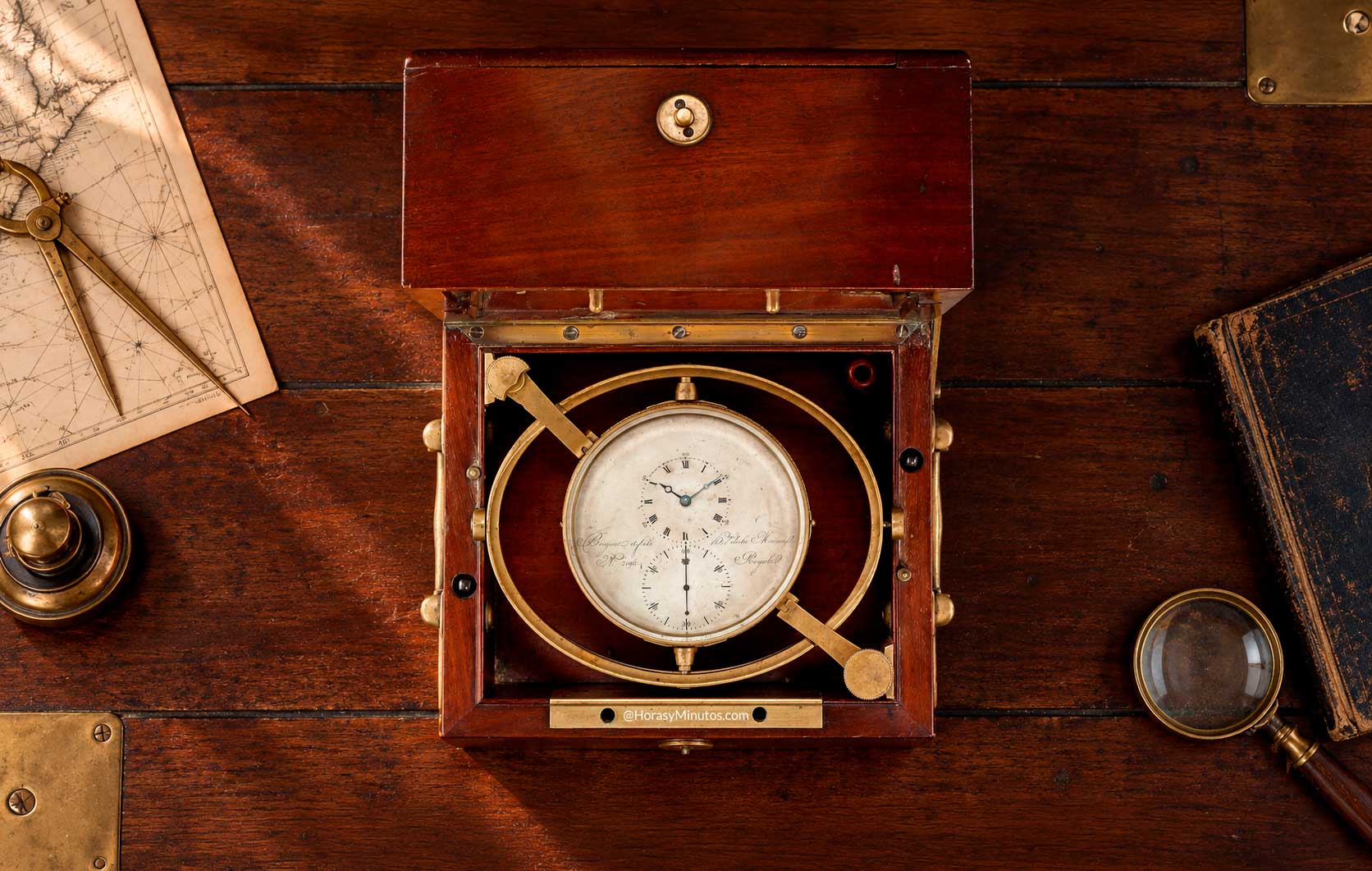 Cronometro Marino Breguet Numero 3196 de 1822 para la Marina Francesa