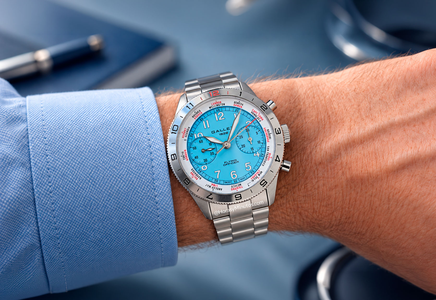 Gallet Flying Officer Chronograph 40