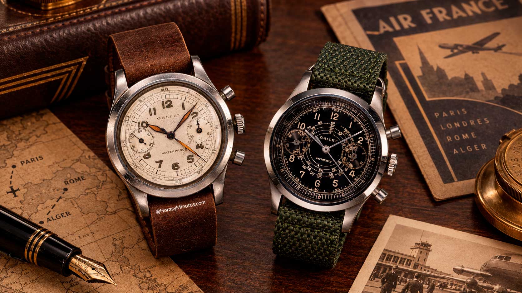 Gallet Multichron Clamshell de 1938
