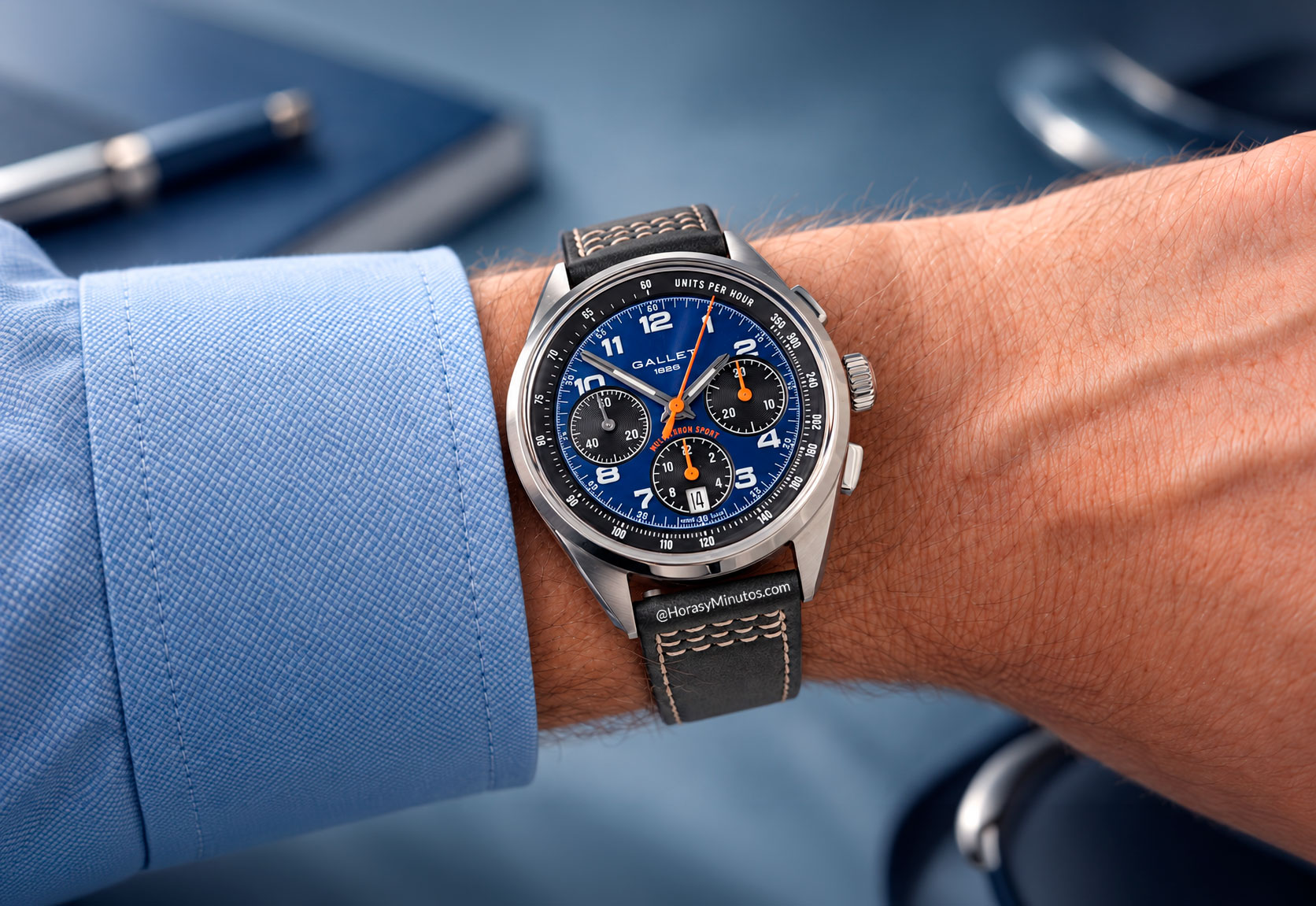 Gallet Multichron Sport Chronograph 41 azul