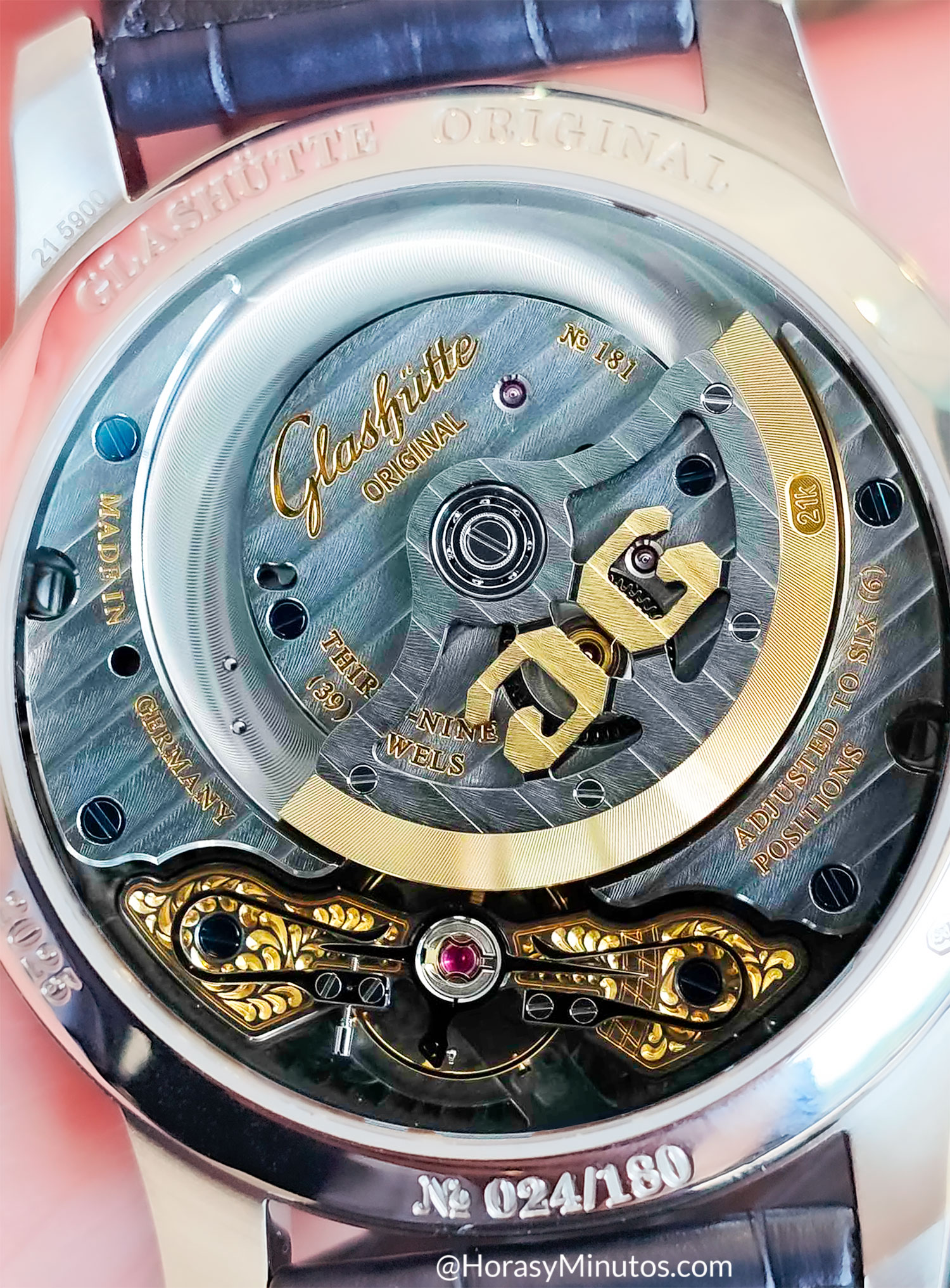 Calibre 92-14 del Glashütte Original PanoMaticLunar Anniversary Edition