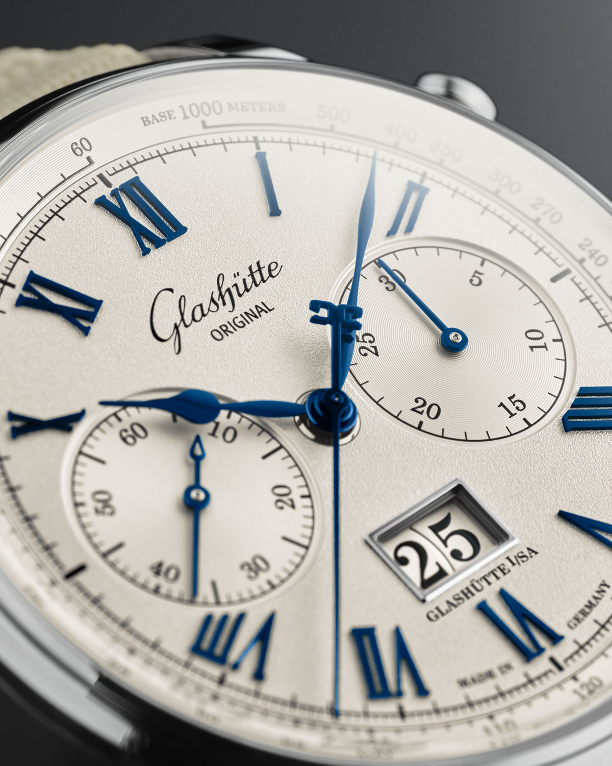 Esfera del Glashütte Original Senator Chronograph