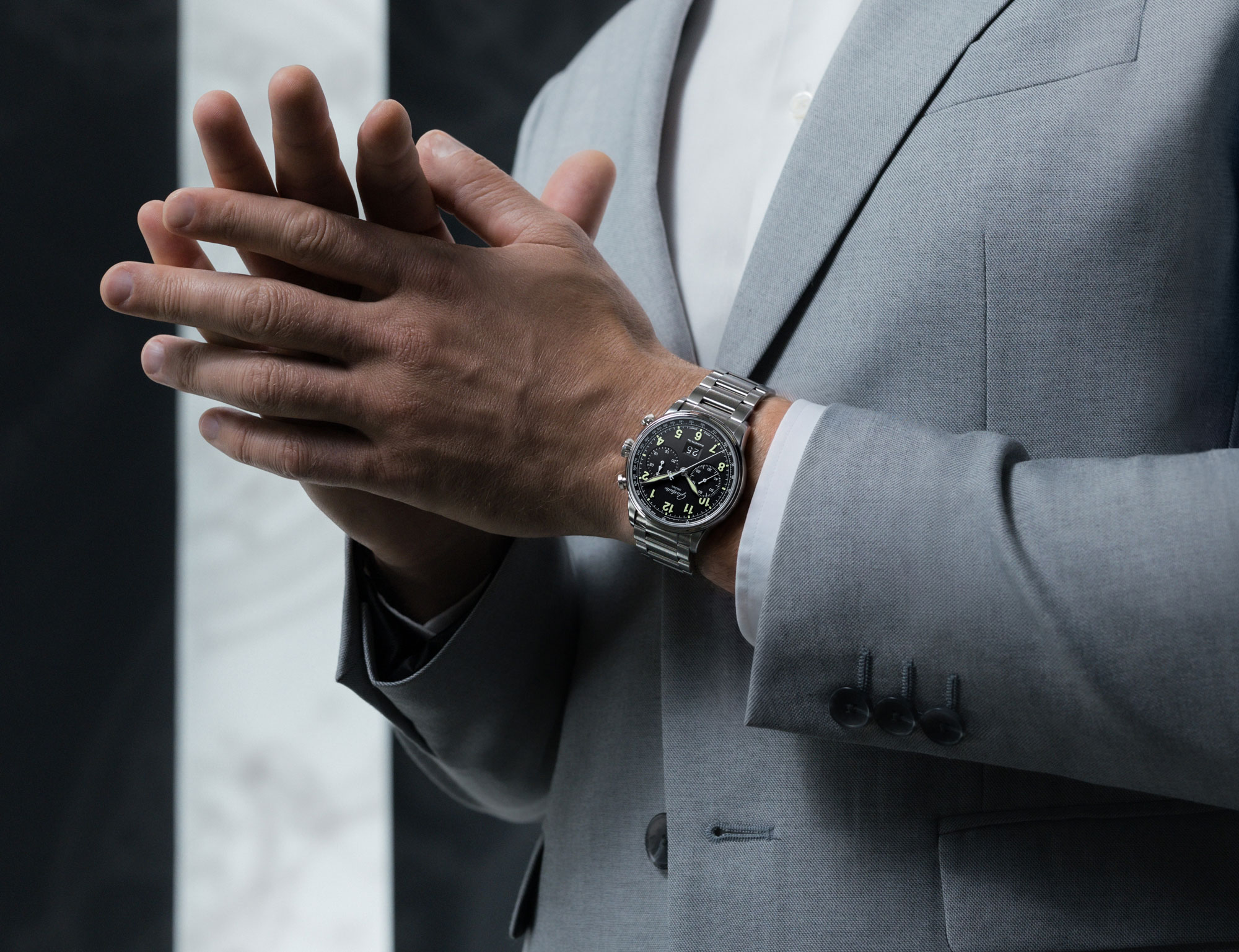 Así queda el Glashütte Original Senator Chronograph Navigator