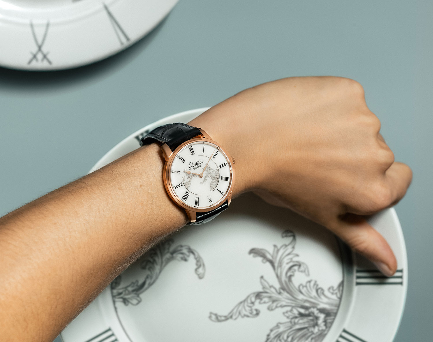 El Glashütte Original Senator Meissen 1-36-16-03-05-01, puesto